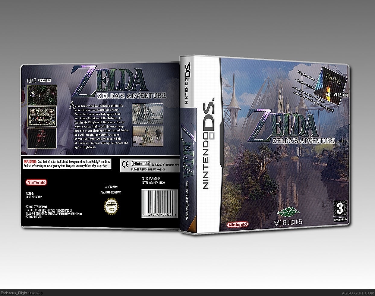 Zelda: Zelda's Adventure box cover