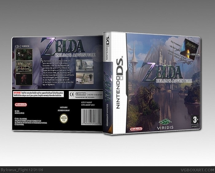 Zelda: Zelda's Adventure box art cover