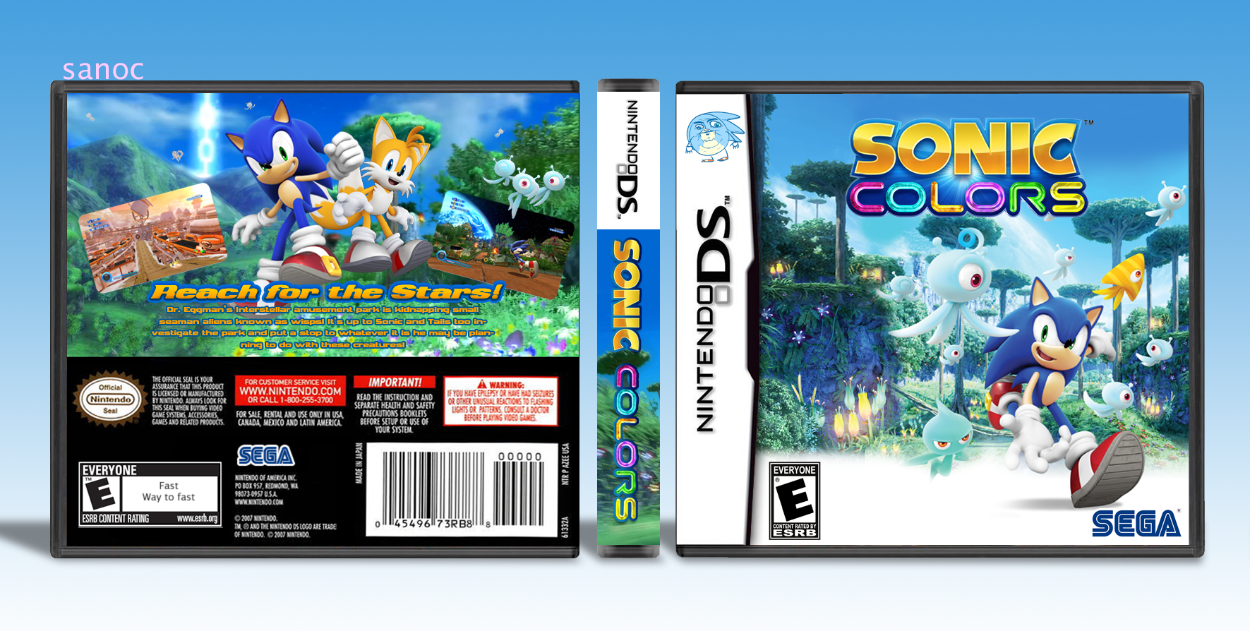 Sonic Colours box cover