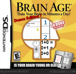 Brain Age : Dunce Edition ! box cover