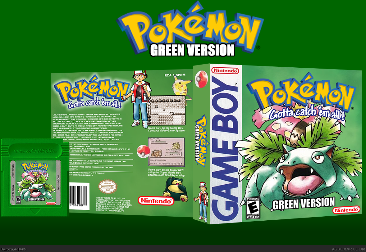 Pokemon Green Version box cover