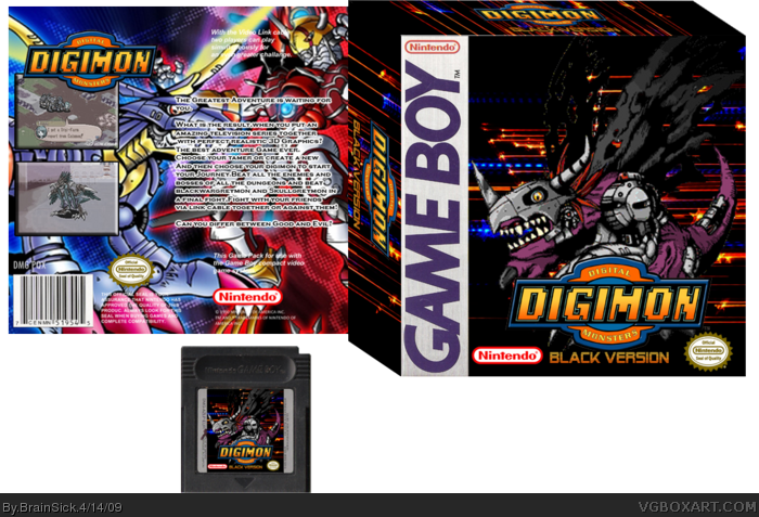 Digimon Adventure Black Version box art cover