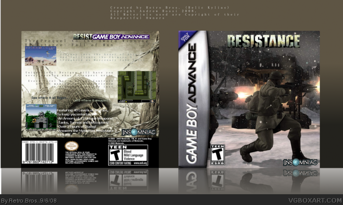 Resistance box art cover