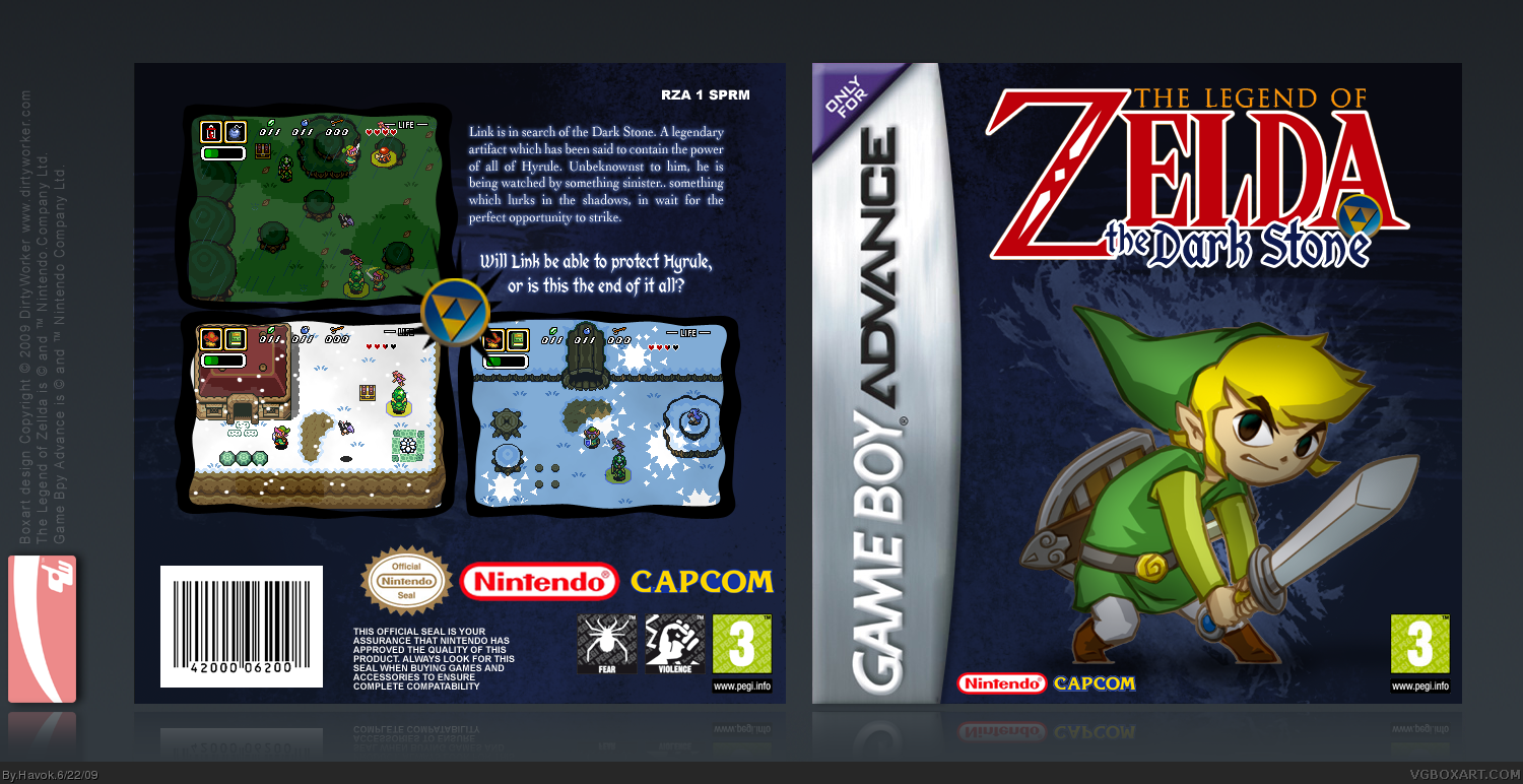 The Legend of Zelda: The Dark Stone box cover