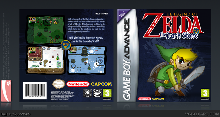 The Legend of Zelda: The Dark Stone box art cover