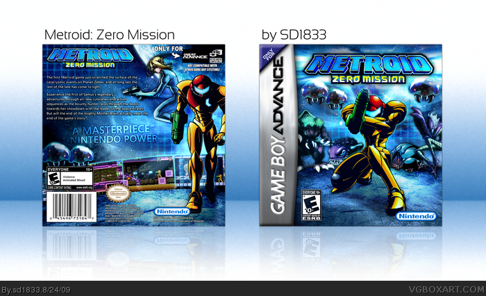 Metroid: Zero Mission box art cover