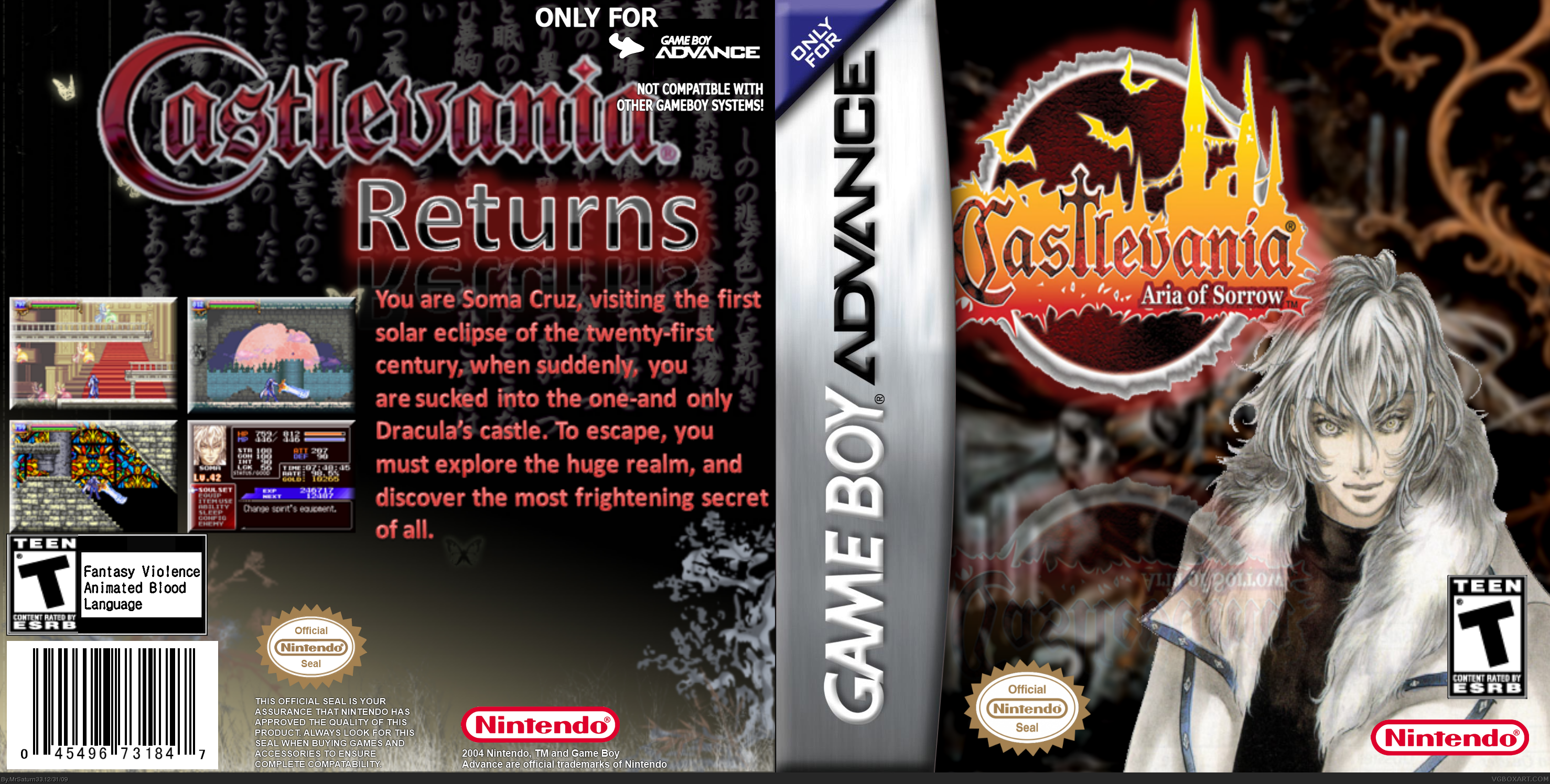 Castlevania: Aria of Sorrow box cover