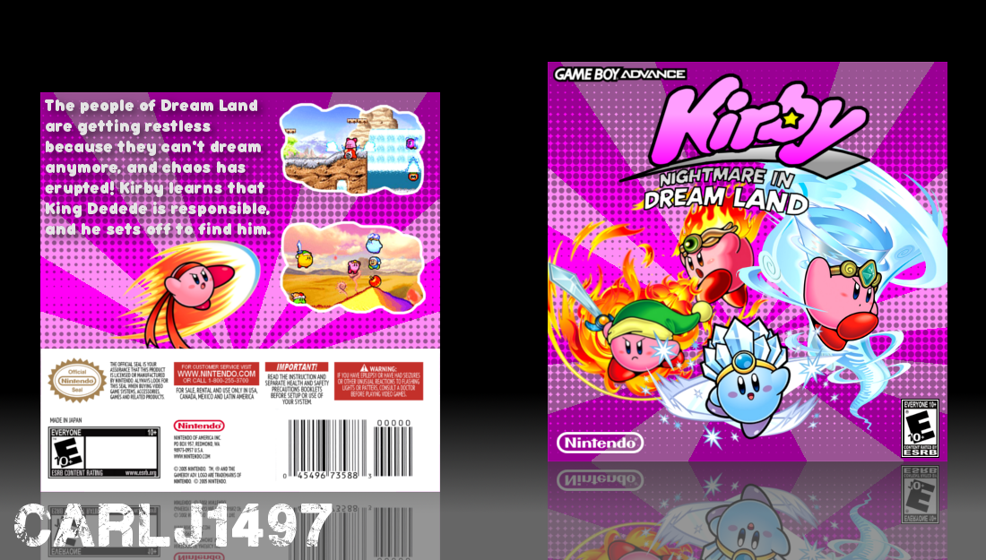 Kirby: Nightmare in Dreamland box cover