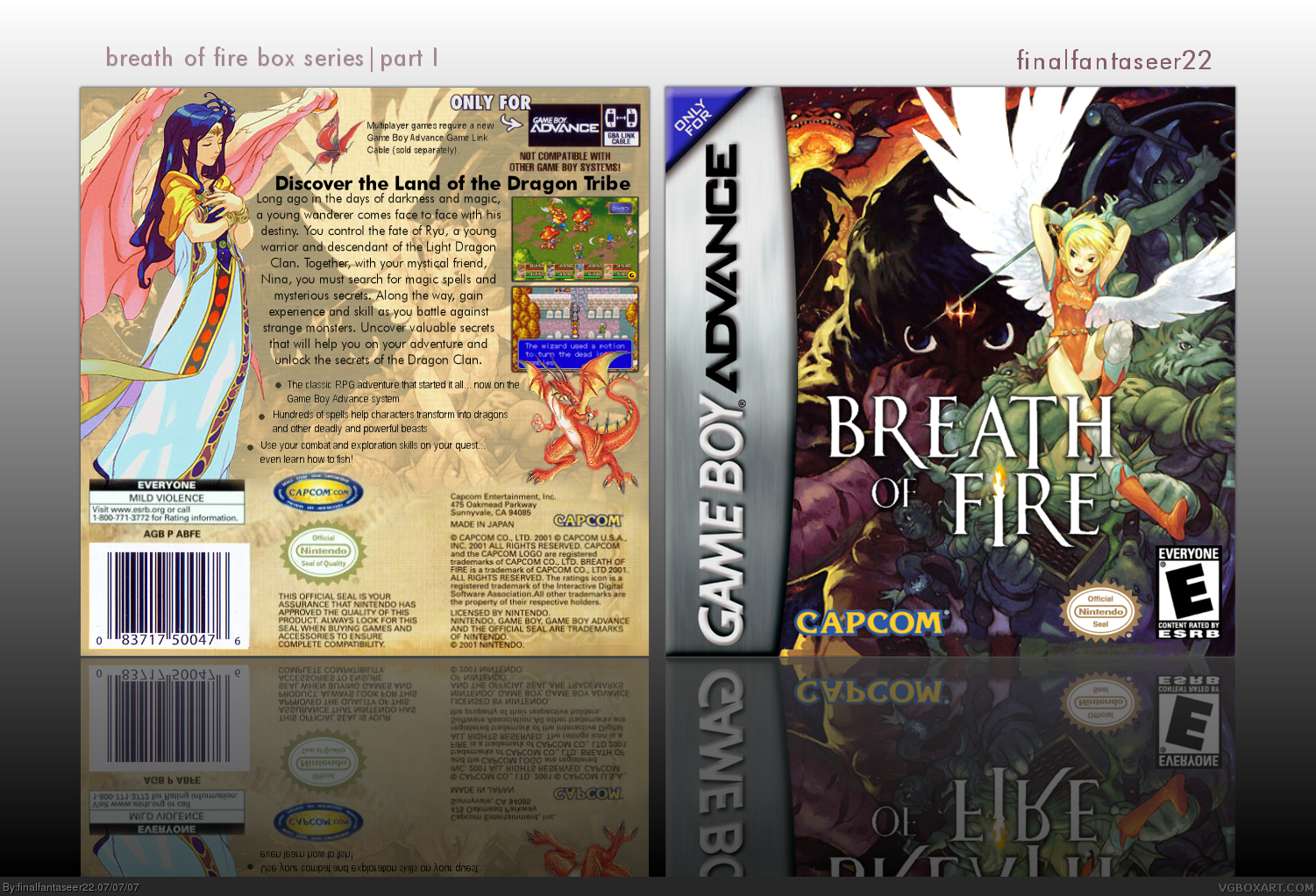 Breath of Fire box cover