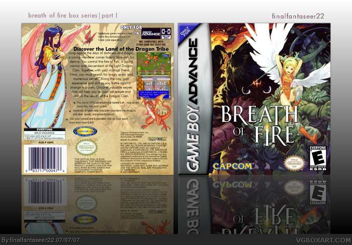 Breath of Fire box art cover