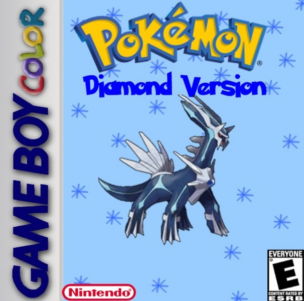 Pokemon Diamond Version Game Boy Color Box Art Cover By Fetcher