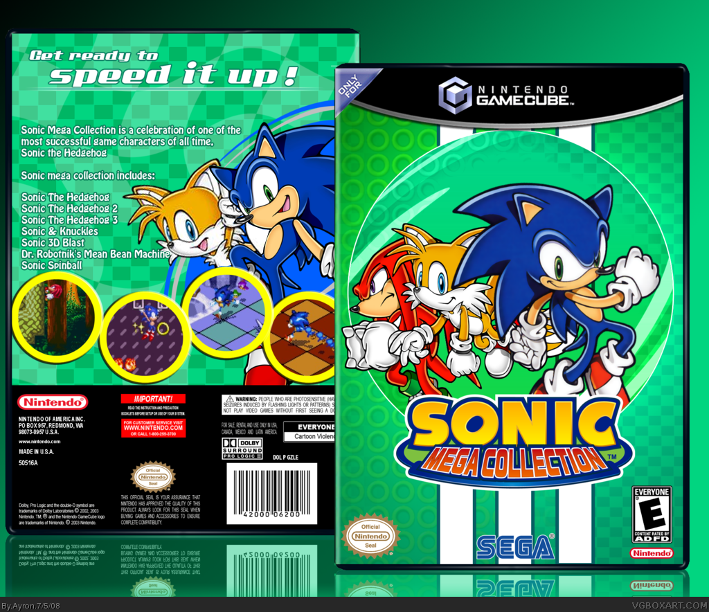 Sonic Mega Collection box cover