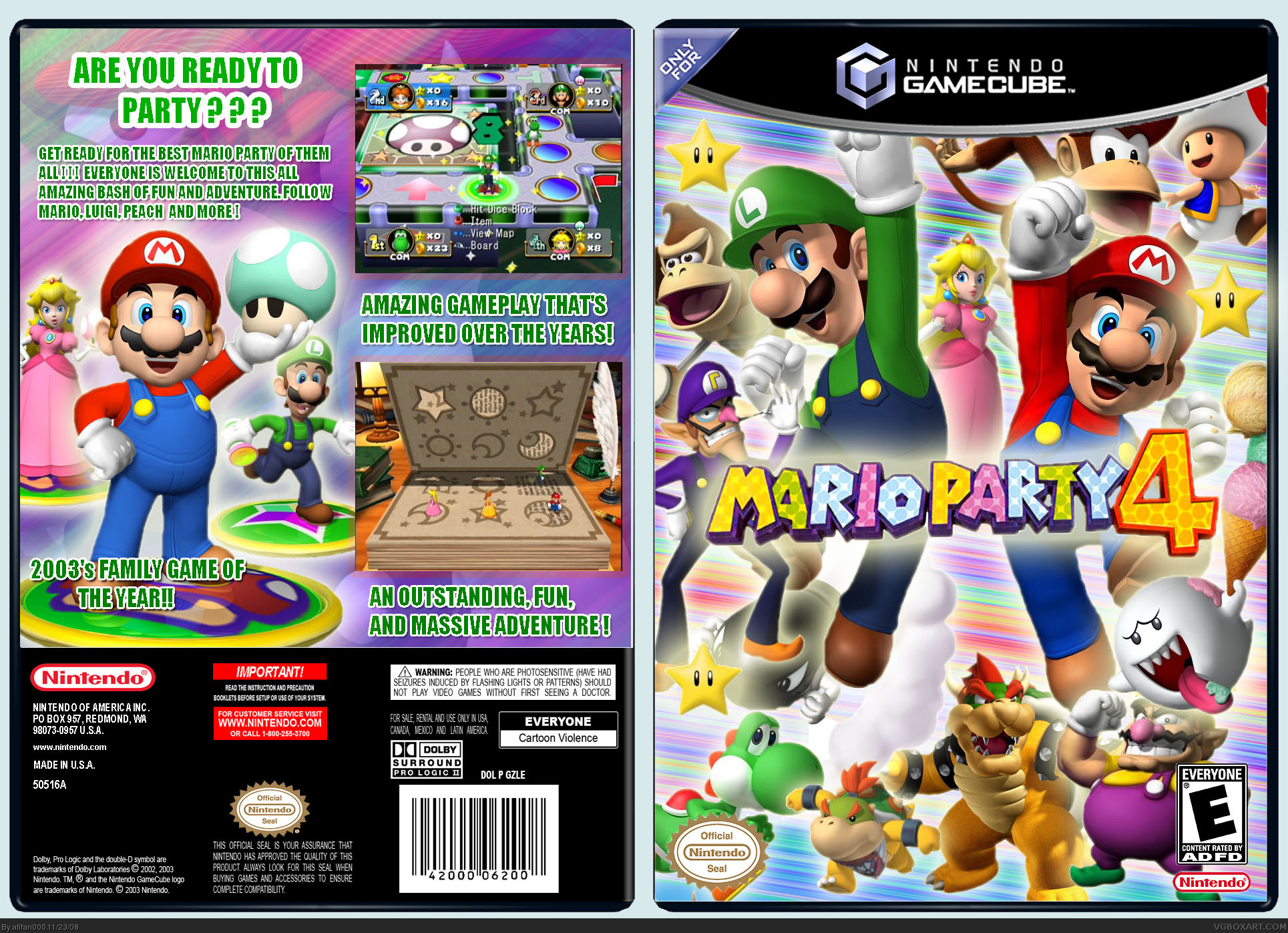 Mario Party 4 box cover