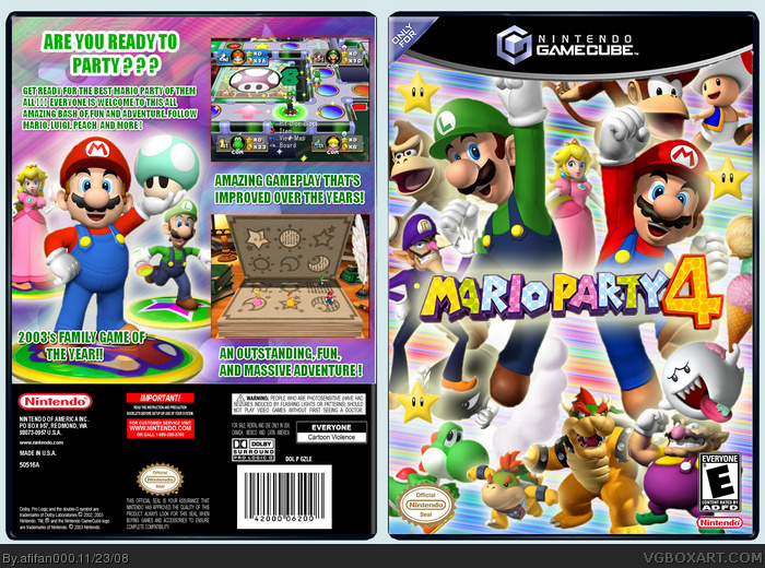 Mario Party 4 box art cover
