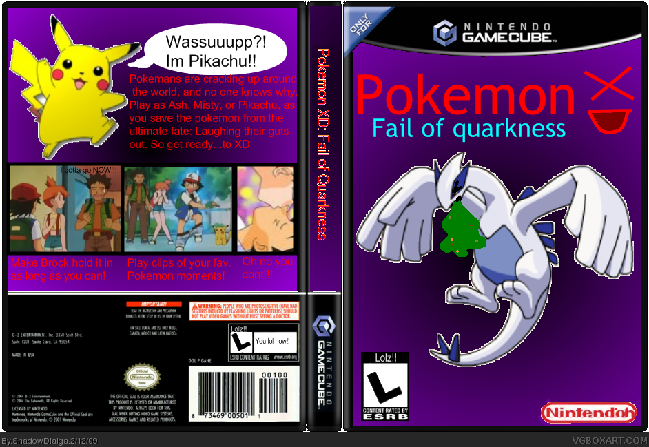 Pokemon XD: Fail of Quarkness box cover
