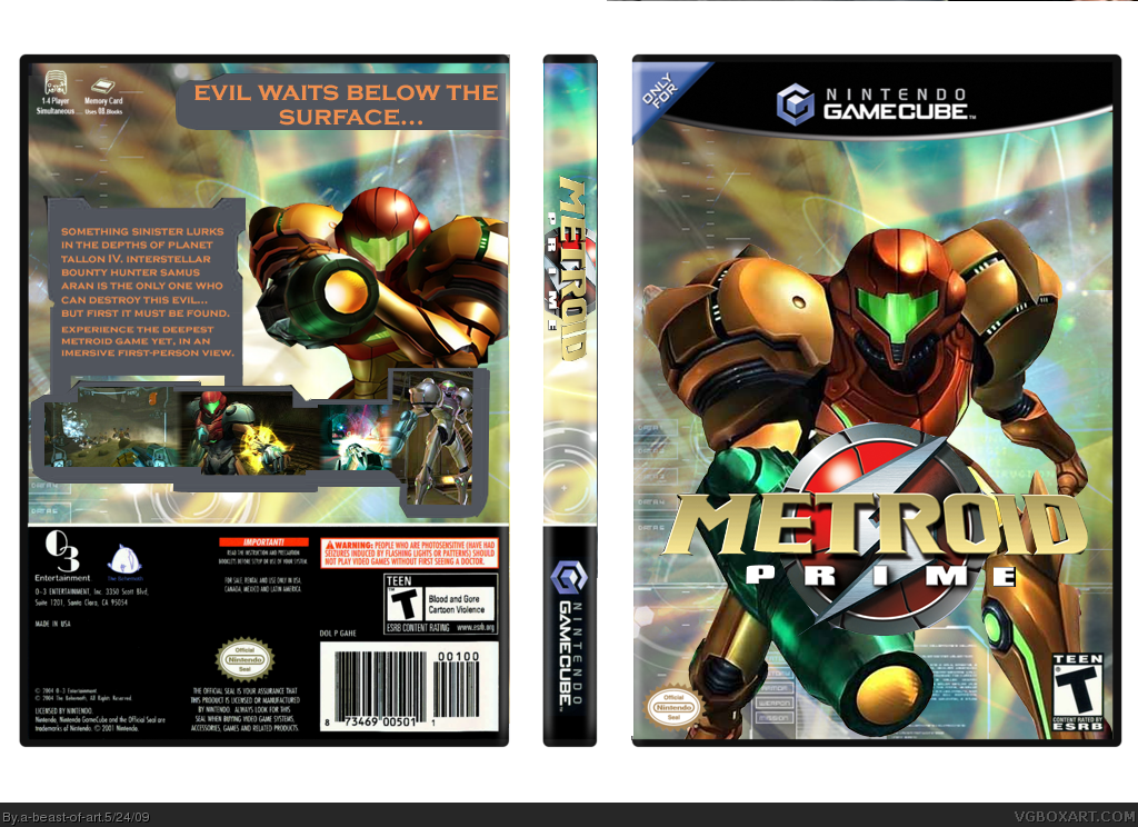 Metroid Prime box cover