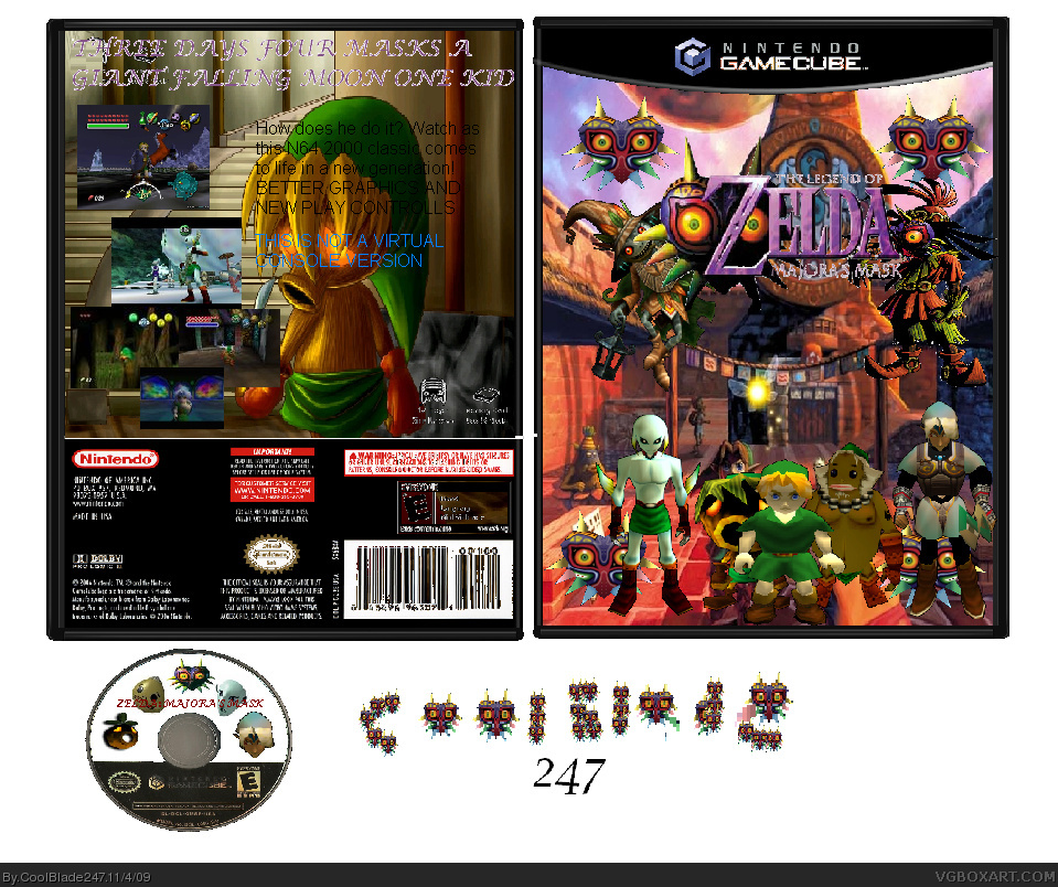 The Legend of Zelda: Majora's Mask box cover