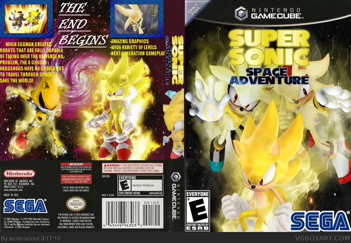 Super Sonic: Space Adventure box art cover