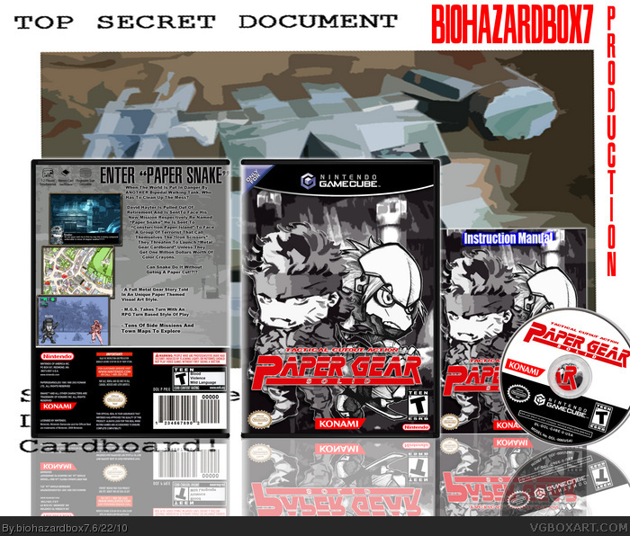 Paper Gear Solid box art cover