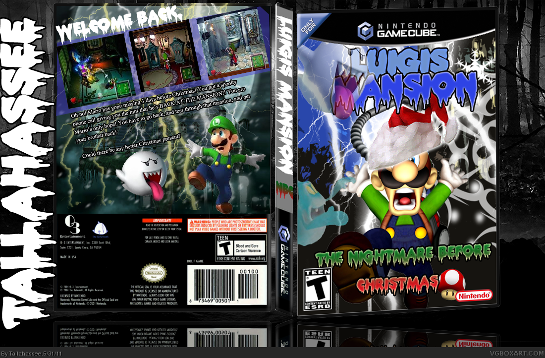 Luigi's Mansion: NBC box cover