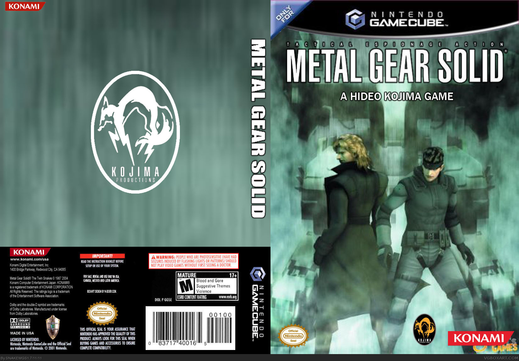 Metal Gear Solid: The Twin Snakes box cover