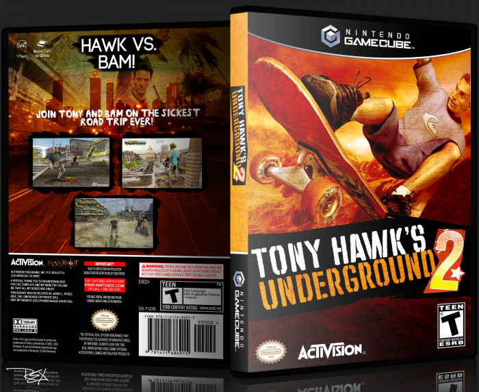 Tony Hawk's Underground 2 box art cover