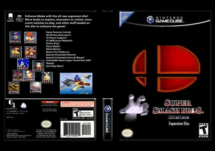 Super Smash Bros Expansion Disc box art cover