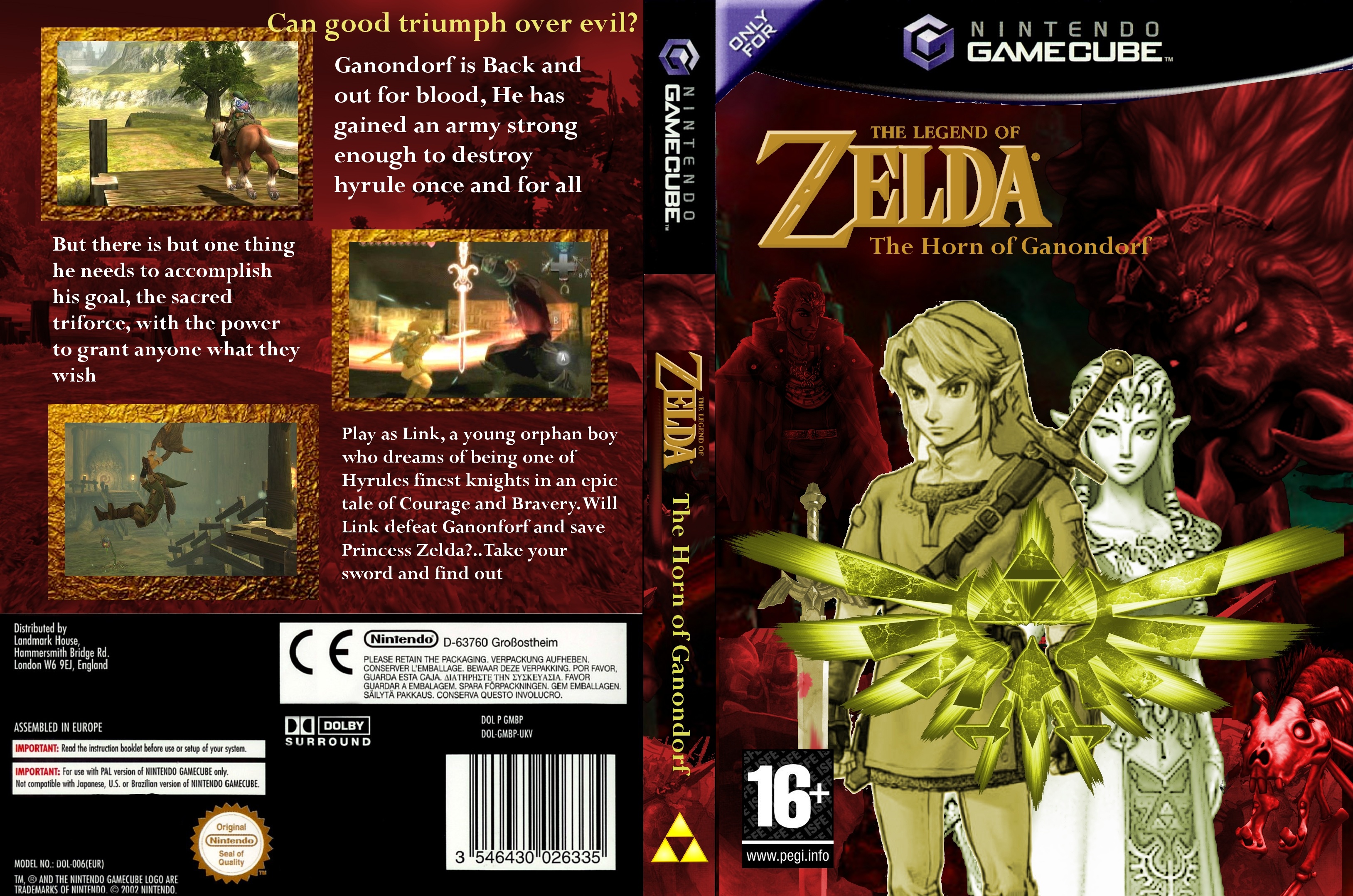 Zelda: The Horn of Ganondorf box cover