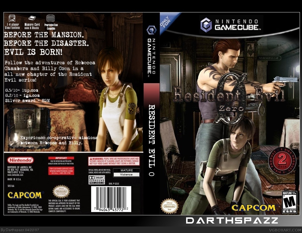 Resident Evil 0 box cover