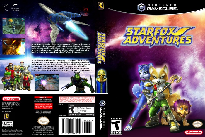 Starfox Adventures box art cover