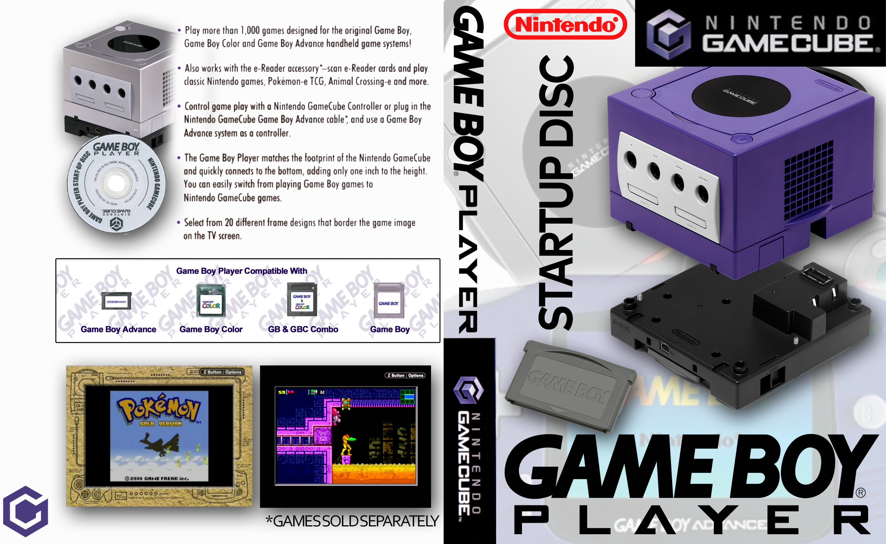 Gameboy Player Startup Disc box cover