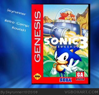 Sonic the Hedgehog 3 Genesis Box Art Cover by Skyrunner