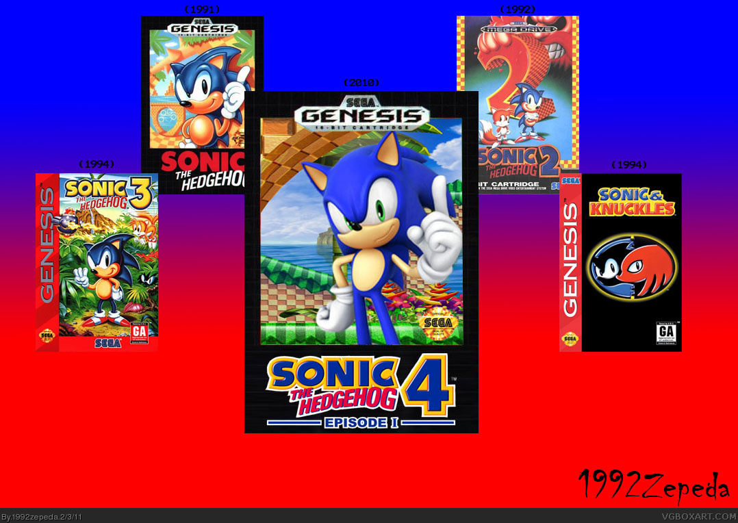 Sonic the Hedgehog 4 box cover