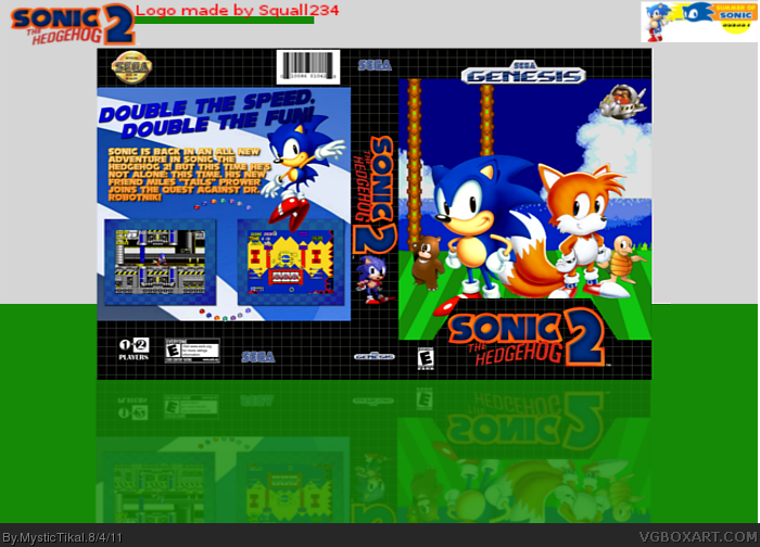 Sonic the Hedgehog: 2 box cover