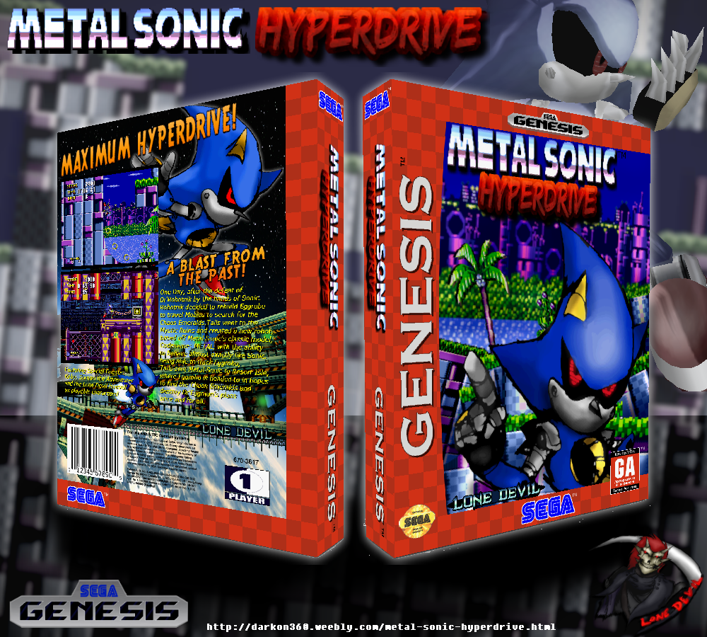 Metal Sonic Hyperdrive (USA) box cover