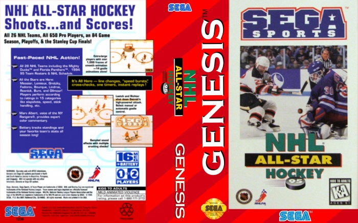 NHL All-Star 95 box art cover