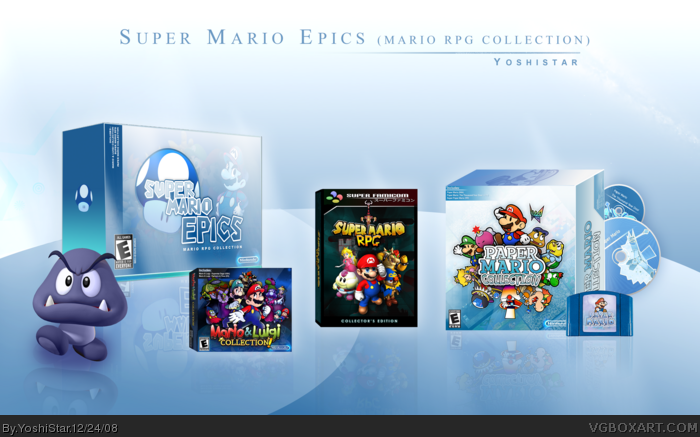 Super Mario Epics box art cover