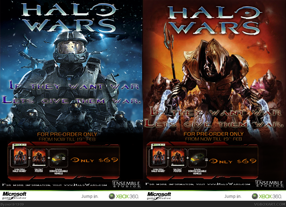 Halo Wars Poster box cover