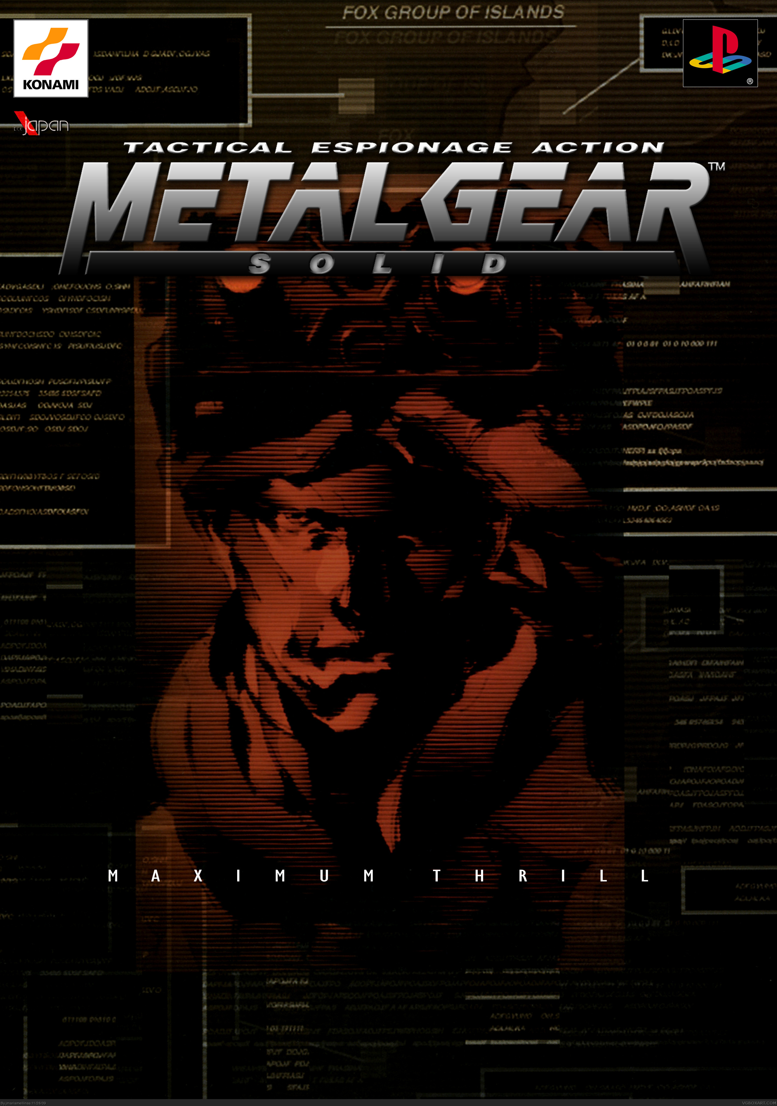 Metal Gear Solid Poster Replica box cover