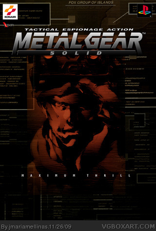 Metal Gear Solid Poster Replica box art cover