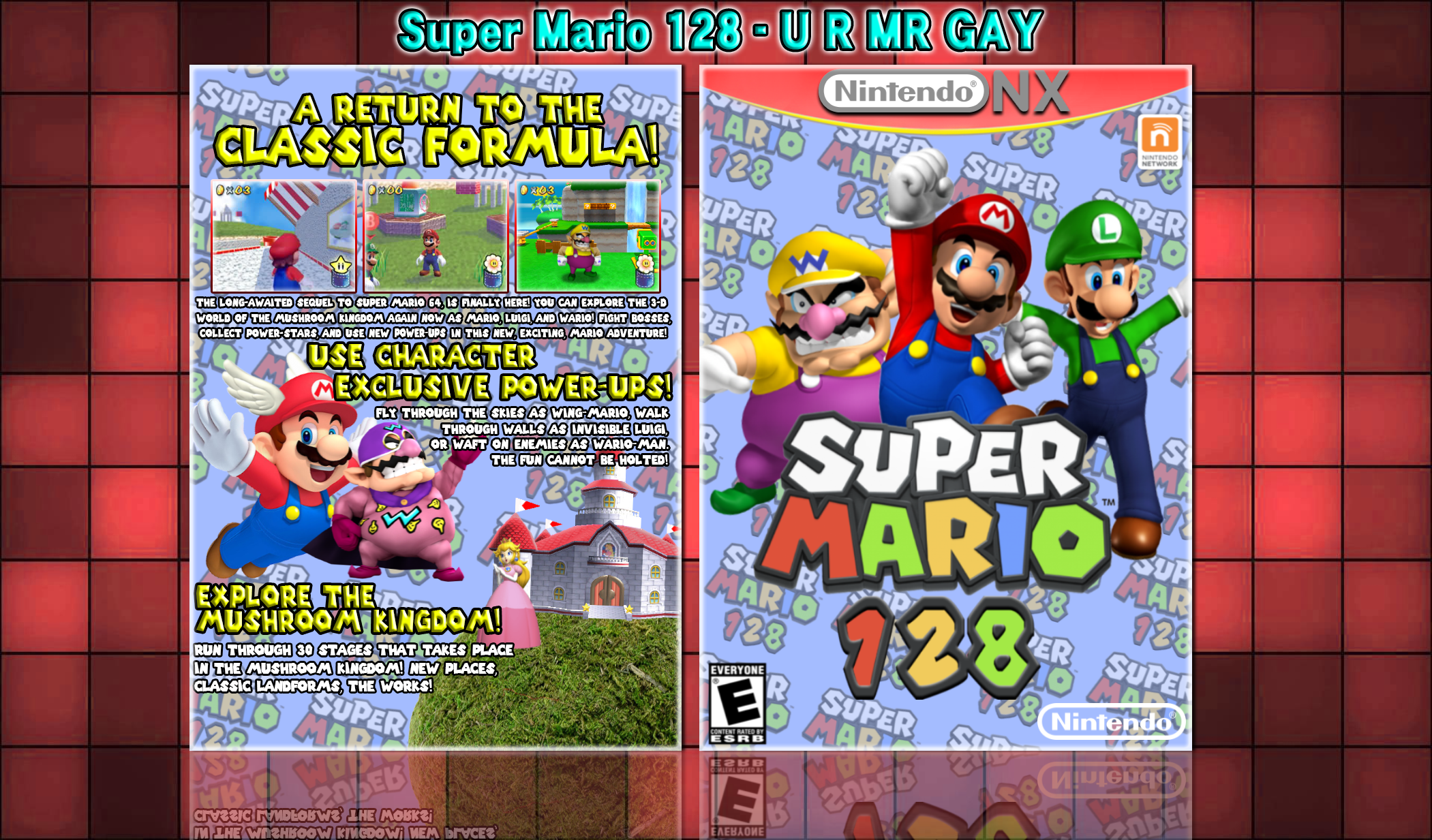 Super Mario 128 box cover