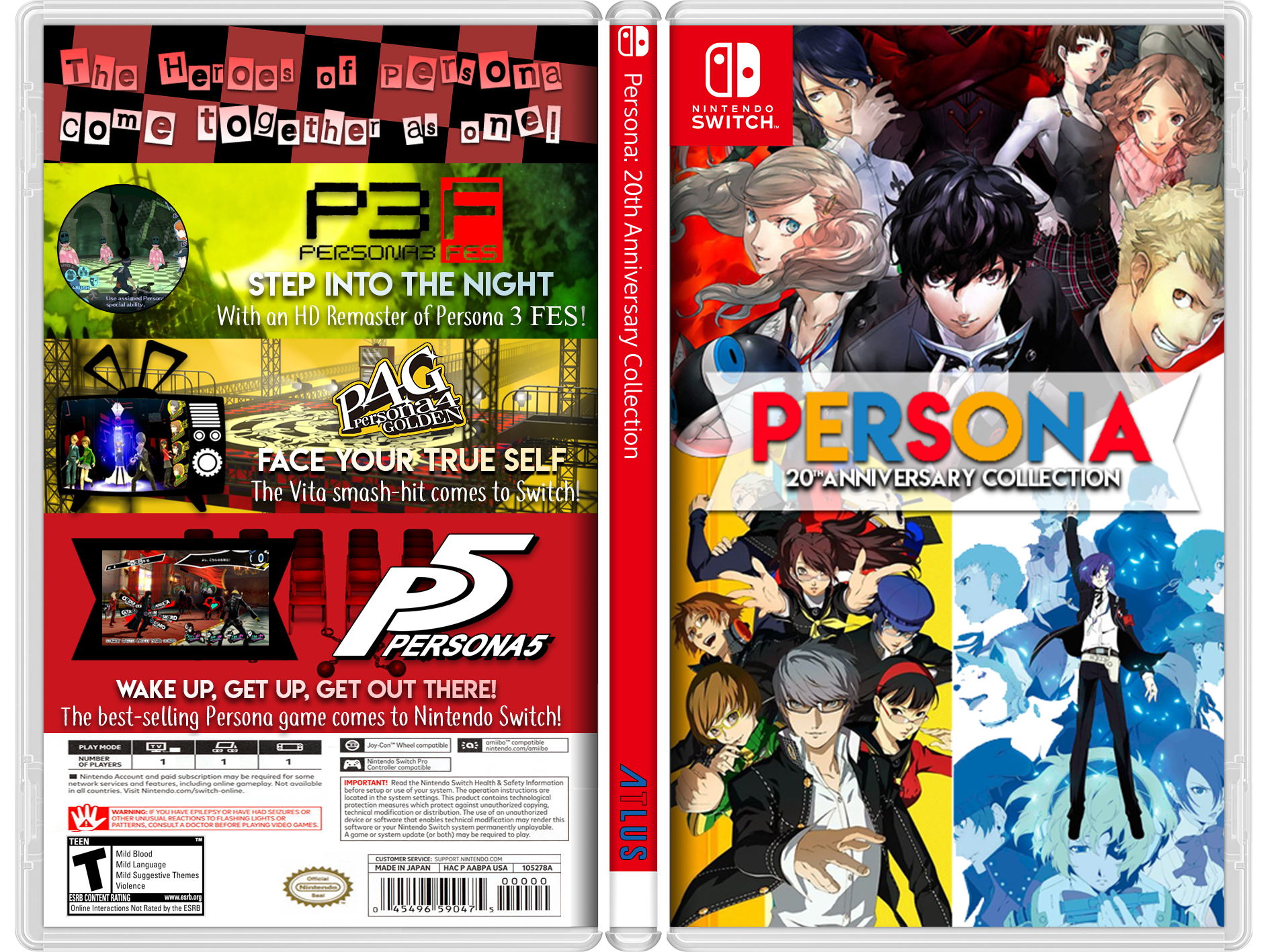 Persona: 20th Anniversary Edition box cover