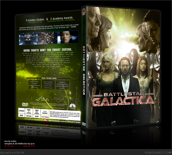 Battlestar Galactica box art cover