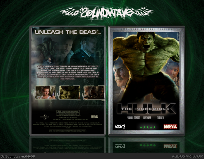 The Incredible Hulk box art cover