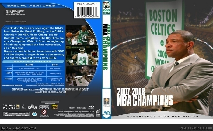 2007 - 2008 NBA Champions - Boston Celtics box art cover