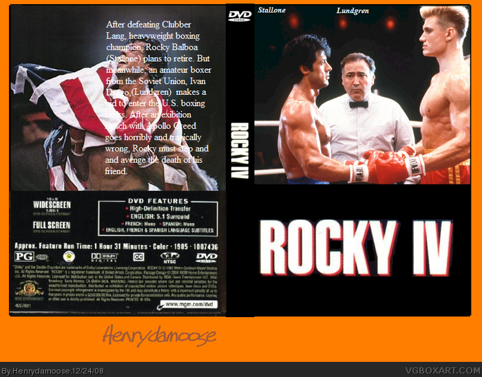 Rocky IV box art cover