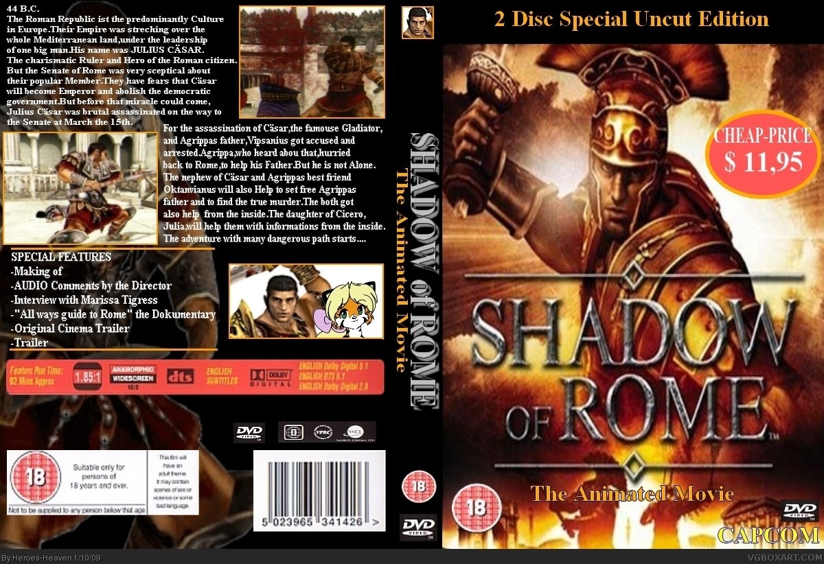 Shadow of Rome - The Animated Movie box cover