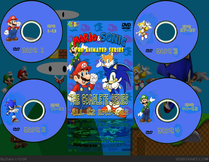 Mario and Sonic The Animated Series DVD Box Set box art cover