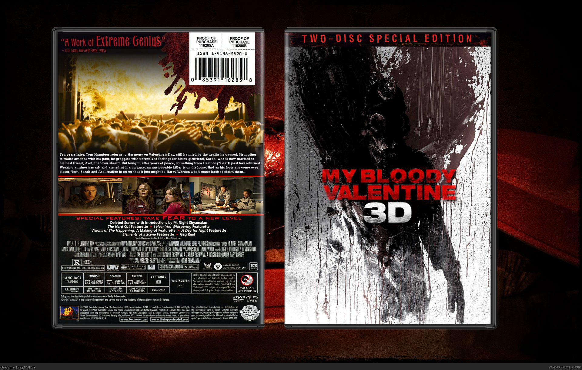 My Bloody Valentine 3D box cover