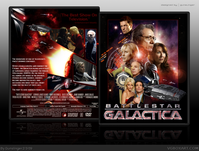 Battlestar Galactica box art cover